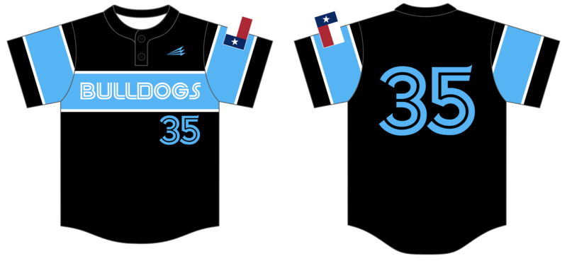 Texas Bulldogs Custom HexaFlex Baseball Jersey #J4