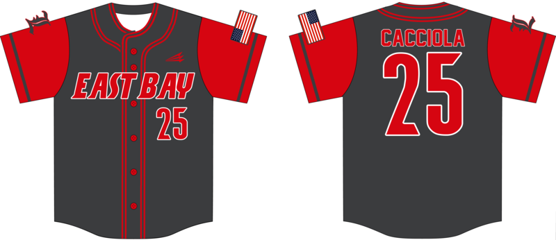 East Bay Legends Custom NanoDri Baseball Jersey #J8B