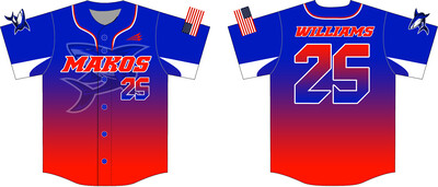 Morehead City Makos Custom Nanodri Baseball Jersey #J2B