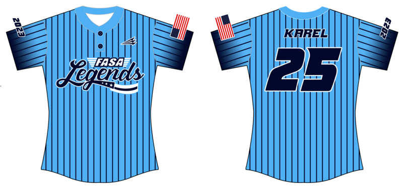 FASA Legends Custom NanoDri Softball Jersey #J5c