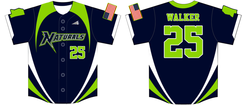 North Mississippi Naturals Custom Hexaflex Baseball Jersey #J4B