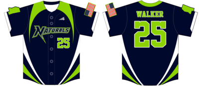 North Mississippi Naturals Custom Hexaflex Baseball Jersey #J4B