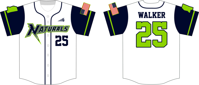 North Mississippi Naturals Custom Hexaflex Baseball Jersey #J2B