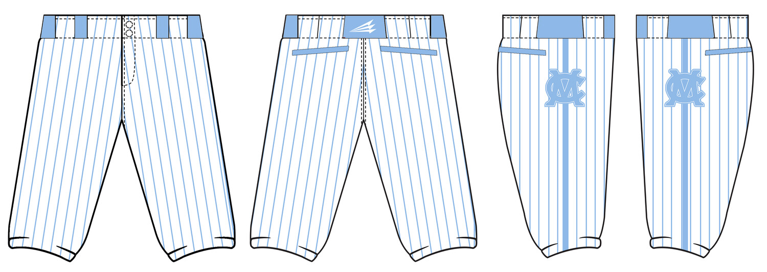 Muskingum County Muckdogs Custom Knicker Baseball Pant #BP1K