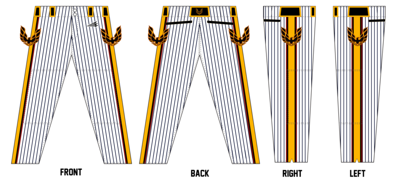 Rocky Mountain Firebirds Custom Long Relaxed Baseball Pant #BP1b