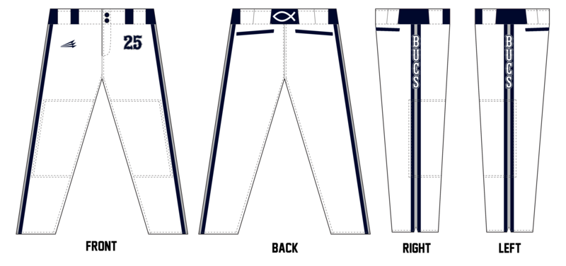 Bucs (Kocurek) Custom Relaxed Baseball Pant #BP5C