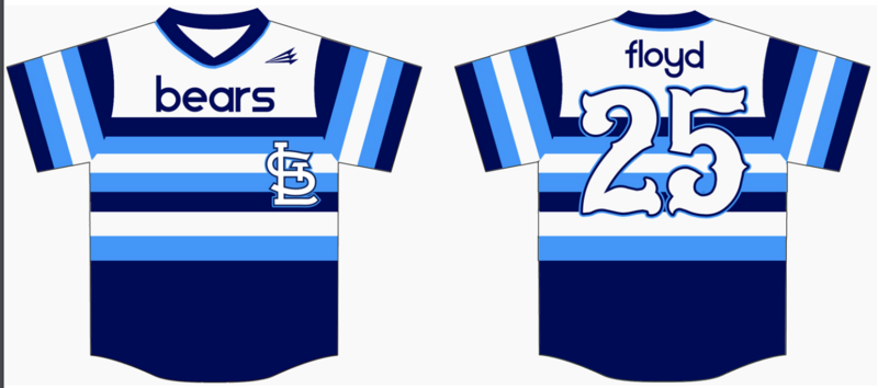 St. Louis Bears Custom Pro Premier Baseball Jersey #2i