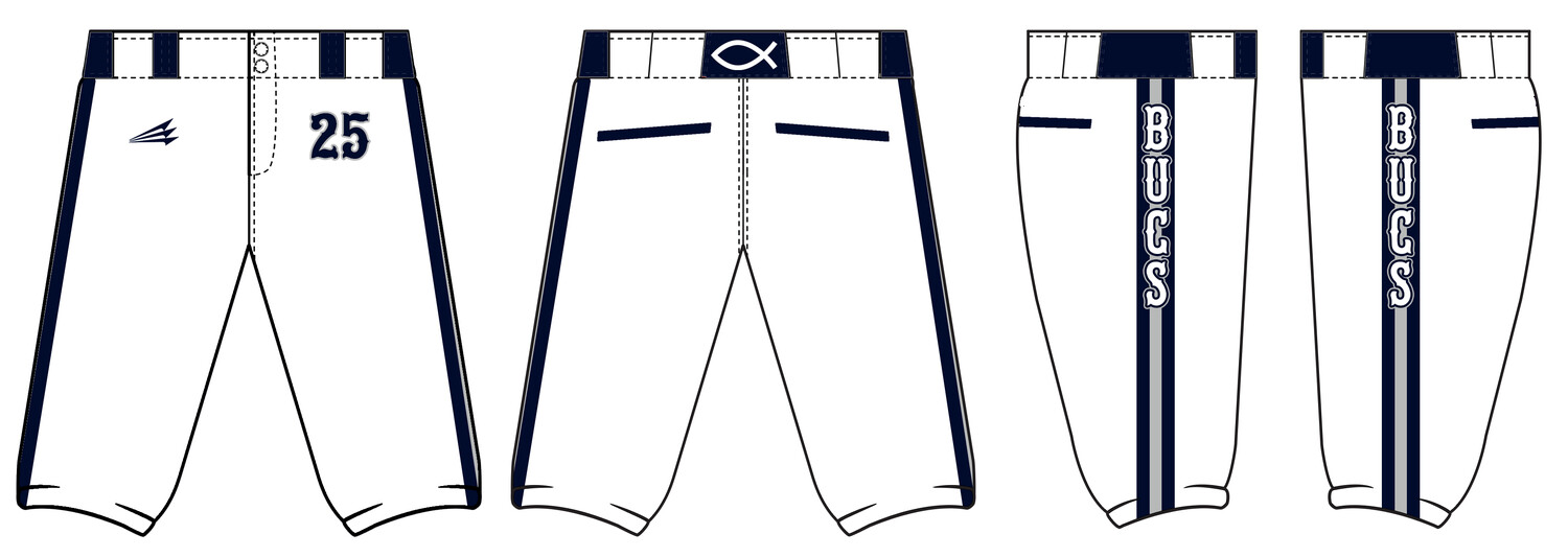 Bucs (Kocurek) Custom Knicker Baseball Pant #BP5D
