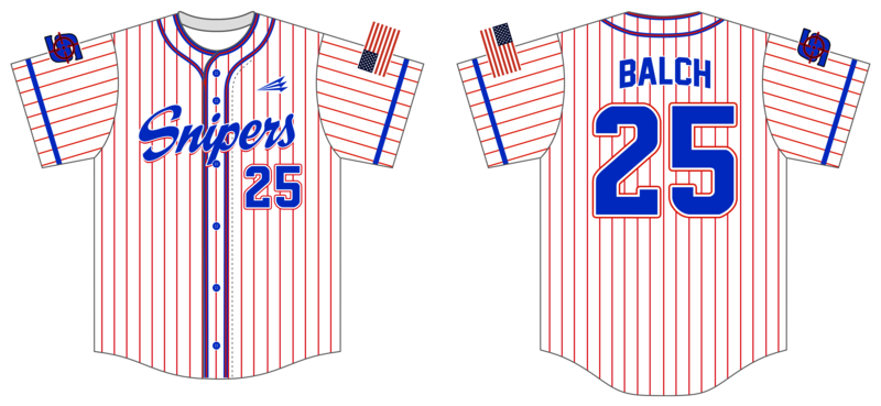 North Texas Snipers Custom NanoDri Baseball Jersey #J6C