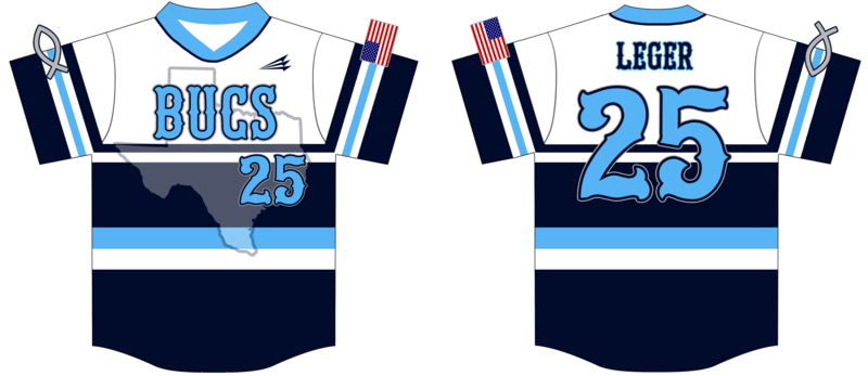 Bucs (Leger) Custom HexaFlex Baseball Jersey #J1B