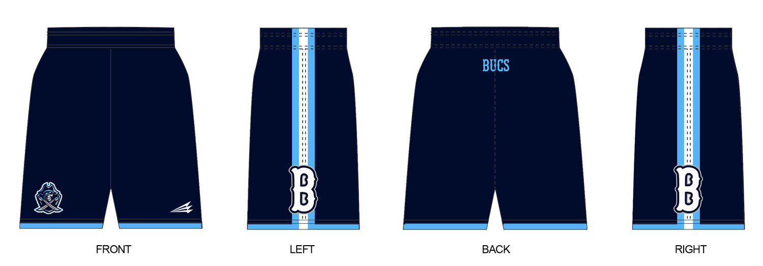 Bucs (Leger) Custom Revolution Pocket Shorts #RV1B