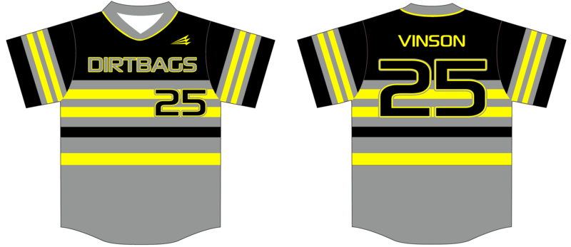 Dirtbags (Hayes) Custom NanoDri Baseball Jersey #J1d