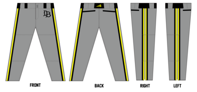 Dirtbags (Hayes) Custom Long Relaxed Baseball Pant #BP1g