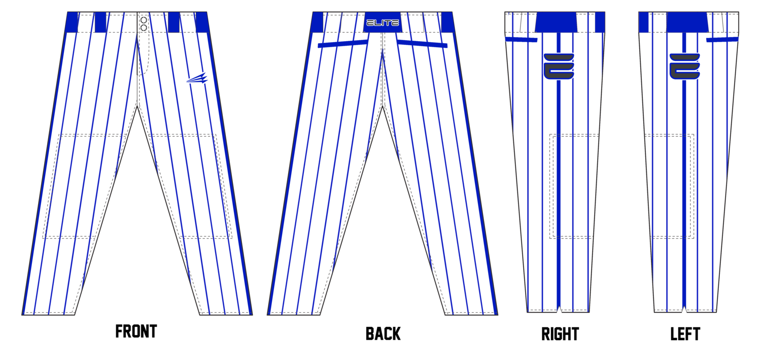 Eastern Kentucky Elite Stacheman Elite Custom Long Baseball Pants #BP4B