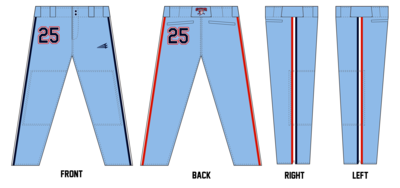 Central Ohio Cyclones Stacheman Elite Custom Long Baseball Pants #BP38B