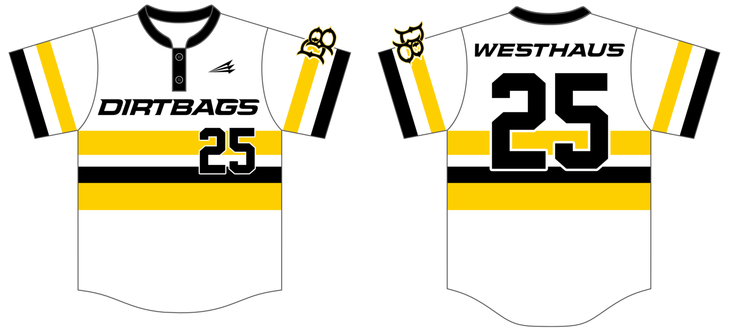 Quincy Dirtbags Custom Hexaflex Baseball Jersey #J20