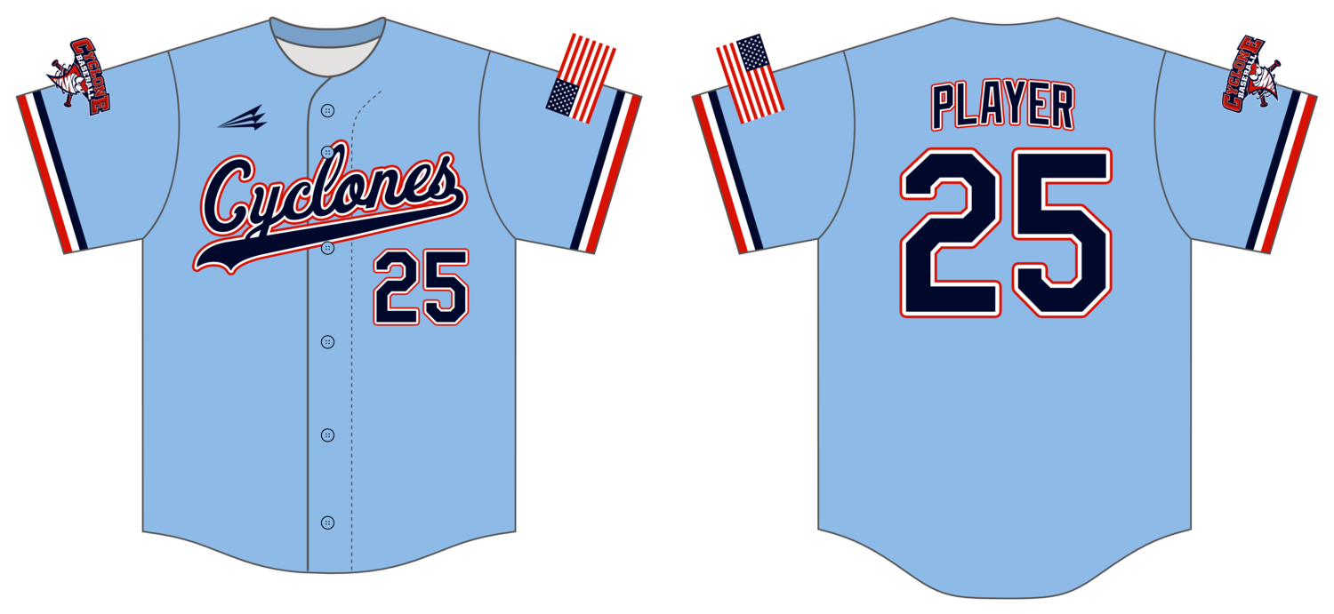 Central Ohio Cyclones Custom Hexaflex Baseball Jersey #J41B