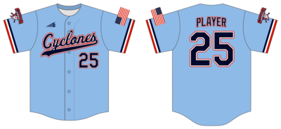 Central Ohio Cyclones Custom Hexaflex Baseball Jersey #J41B