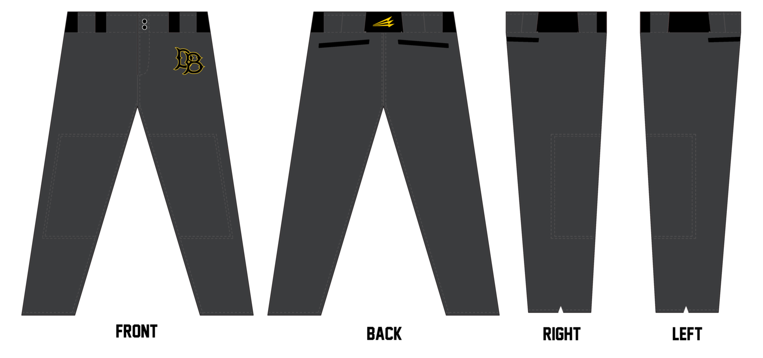Quincy Dirtbags Stacheman Elite Custom Long Baseball Pants #BP5B