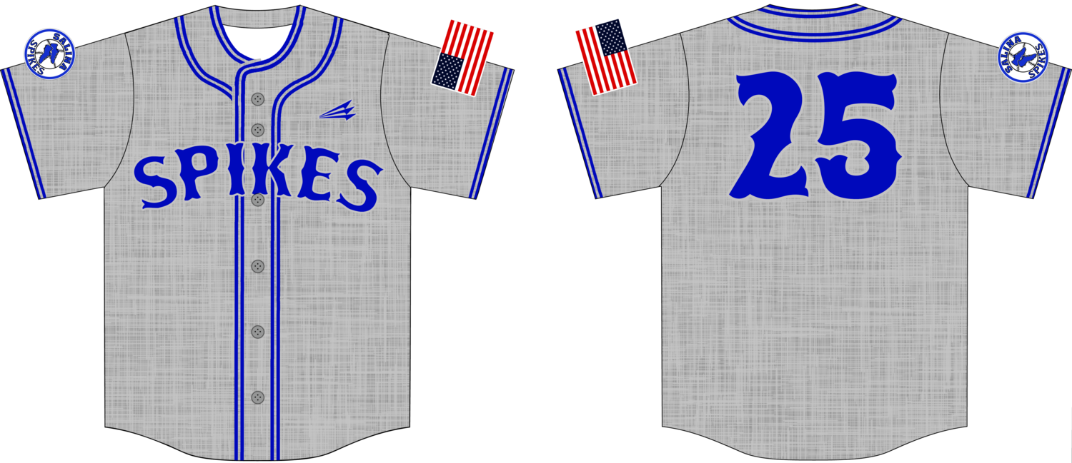 Salina Spikes Custom HexaFlex Baseball Jersey #J27b