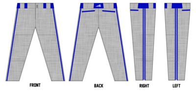 Salina Spikes Custom Long Relaxed Baseball Pant #BP27b