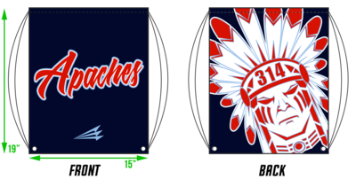314 Apaches Custom Drawstring Bag #DB1