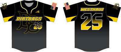 Quincy Dirtbags Custom Hexaflex Baseball Jersey #J13