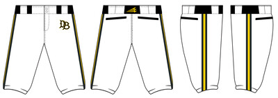 Quincy Dirtbags Stacheman Elite Custom Knicker Baseball Pants #BP6