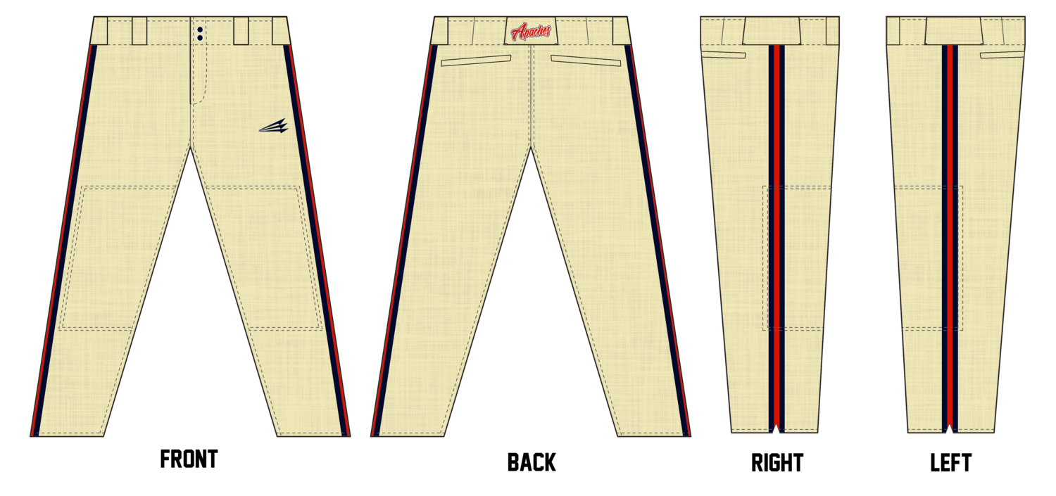314 Apaches Stacheman Elite Custom Long Baseball Pants #BP16B