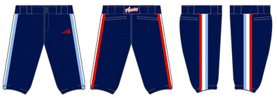 314 Apaches Stacheman Elite Custom Knicker Baseball Pants #BP12A