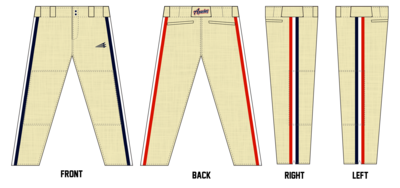 314 Apaches Stacheman Elite Custom Pro-Fit Baseball Pants #BP17C