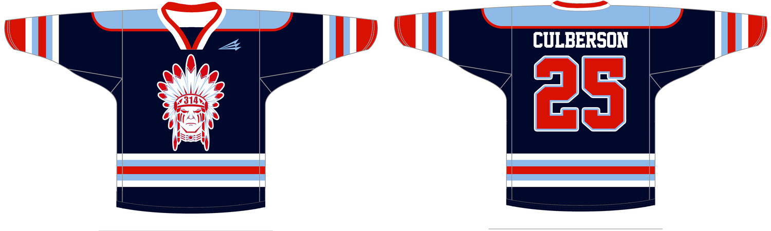 314 Apaches Custom Nanodri Hockey Jersey #J1