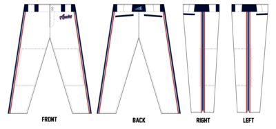 314 Apaches Stacheman Elite Custom Pro-Fit Baseball Pants #BP11C