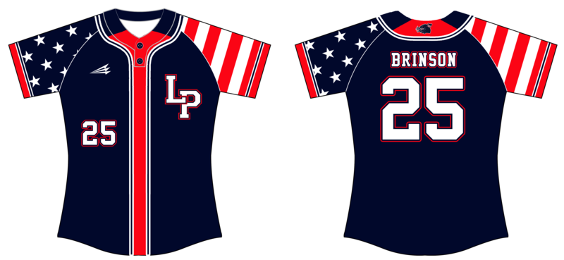 Lady Patriots (Brinson) Custom HexaFlex Softball Jersey #J2B
