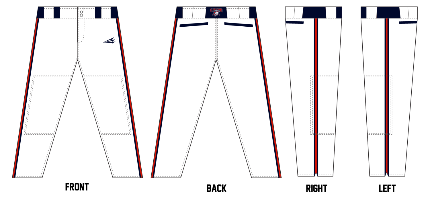 Central Ohio Cyclones Stacheman Elite Custom Long Baseball Pants #BP27