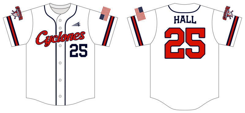 Central Ohio Cyclones Custom Hexaflex Baseball Jersey #J29