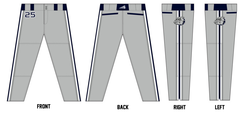 Whiteford Bulldogs Stacheman Elite Custom Long Baseball Pants #BP1B