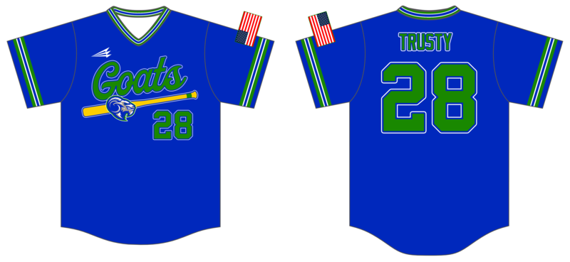 Bluegrass Yard Goats Custom HexaFlex Baseball Jersey #J9B
