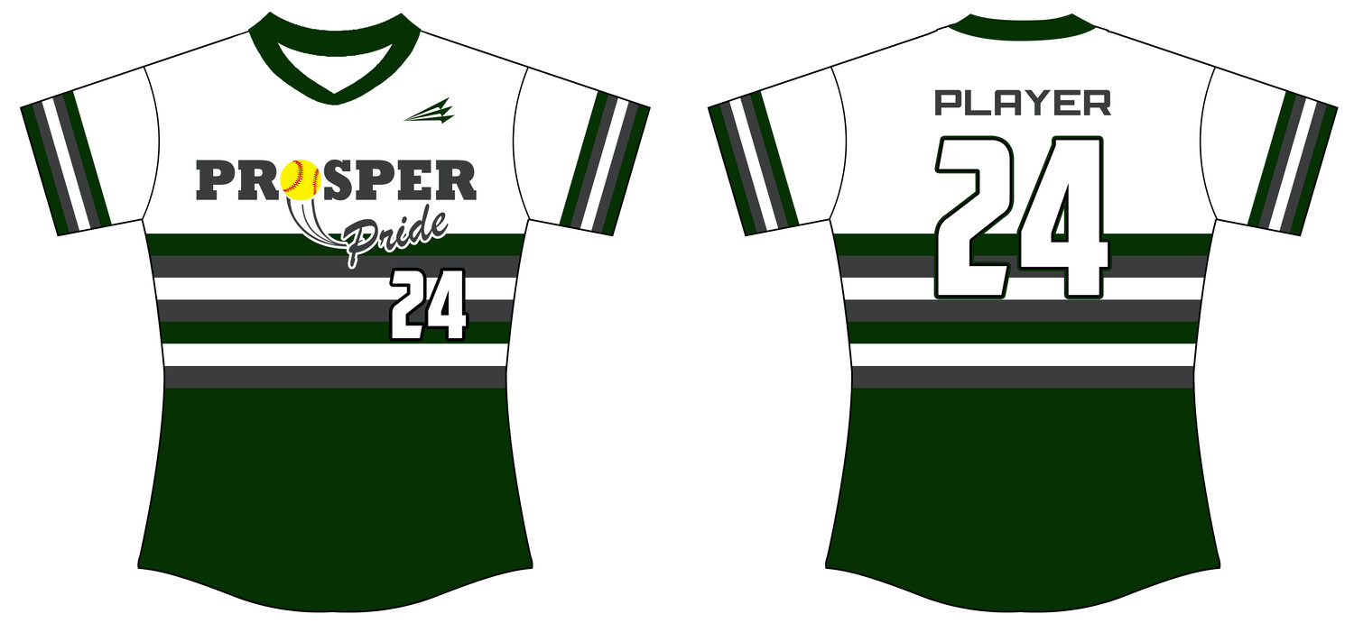 1 TEMPLATE Custom MATERIAL Softball Jersey #JX