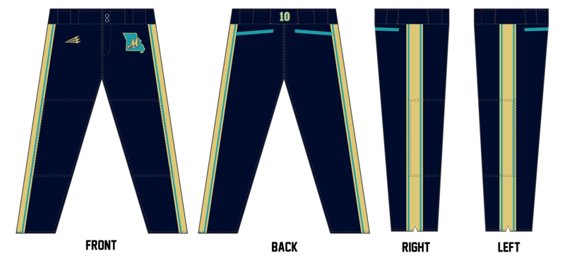 Missouri Miners Custom Long Baseball Pant #BP10B