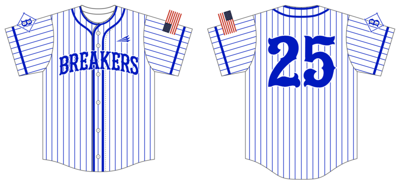TX Breakers Custom Hexaflex Baseball Jersey #J3C