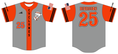 Cyclones (Treadway) Custom HexaFlex Baseball Jersey #J3b