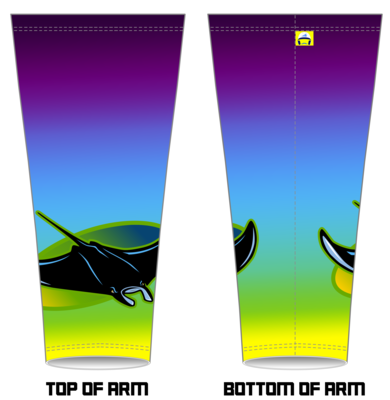 Newburgh Devil RaysCustom Arm Sleeve #AS1