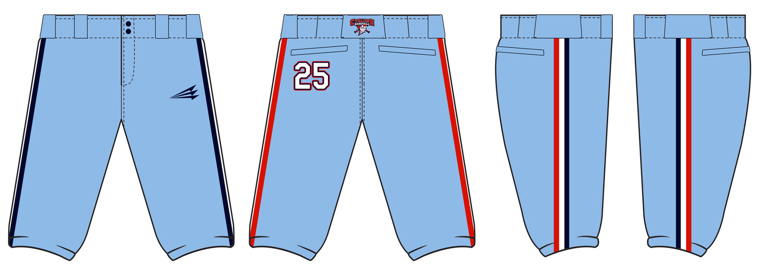 Central Ohio Cyclones Stacheman Elite Custom Knicker Baseball Pants #BP38H