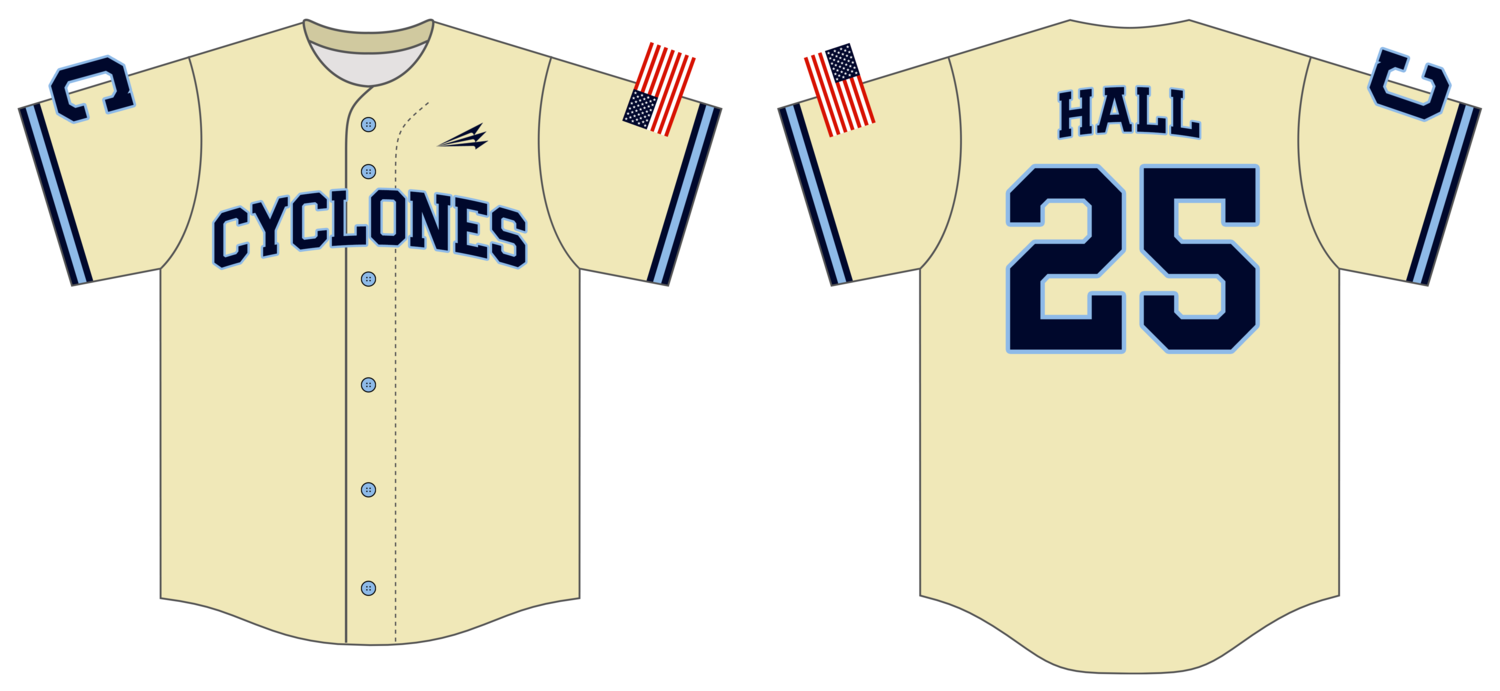 Central Ohio Cyclones Custom Hexaflex Baseball Jersey #J27C