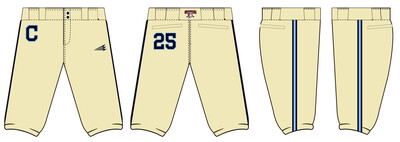 Central Ohio Cyclones Stacheman Elite Custom Knicker Baseball Pants #BP25D