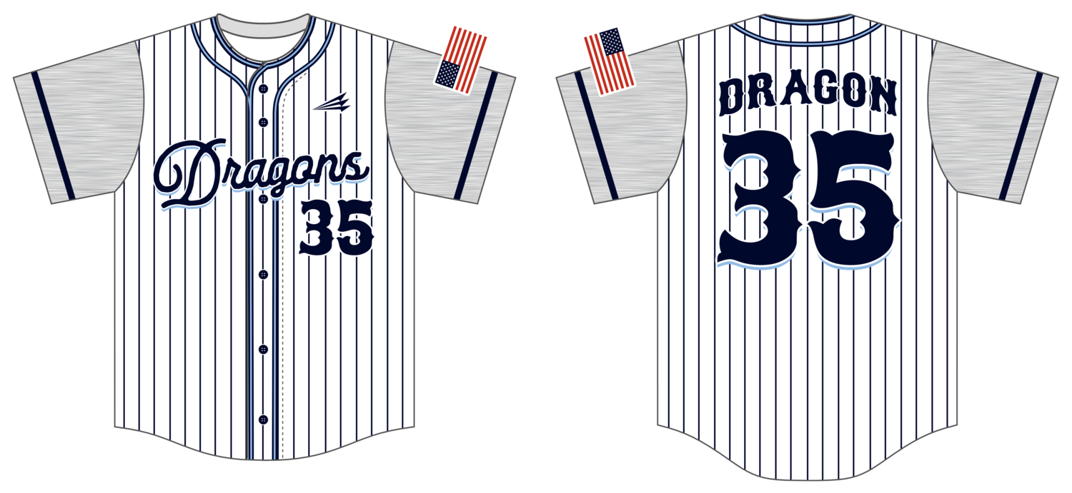 Mandeville Dragons Custom HexaFlex Baseball Jersey #J3B