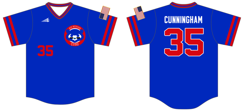 Mid-Michigan Cubs Custom HexaFlex Baseball Jersey #J1C