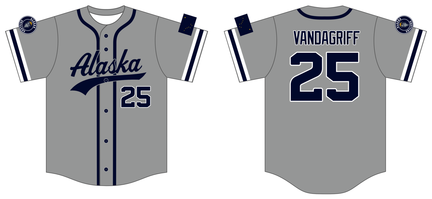 Alaska Drillers Custom HexaFlex Baseball Jersey #J8c