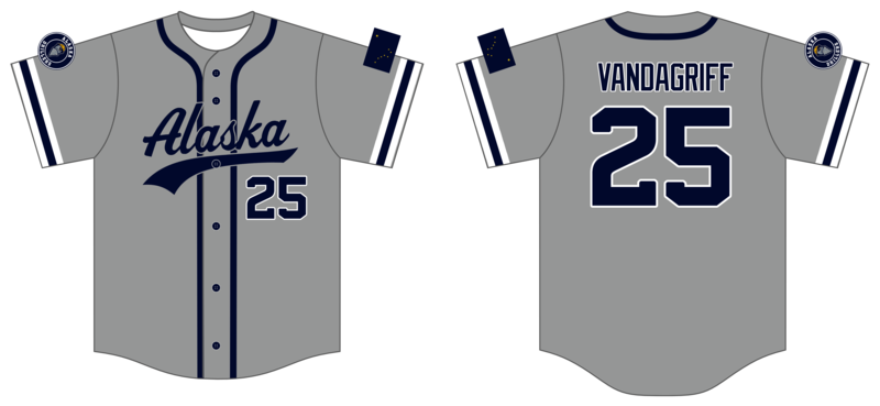Alaska Drillers Custom HexaFlex Baseball Jersey #J8c